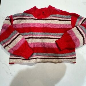 Cropped sweater size large